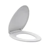 Elongated Toilet Seat Set Slow Close V Shape Quiet-Close Lid PP Plastic Seat Easy To Install And Clean Toilet Seat