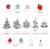 Import European American Jewelry DIY Accessory Christmas Theme Beads Charm Christmas Decoration DIY Kids Educational Children Toys from China
