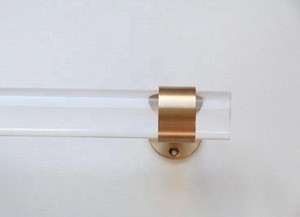 Exquisite acrylic curtain rod clear lucite drapery rods