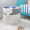 Extra Large Storage Baskets Cotton Rope Basket Woven Baby Laundry Basket with Handle