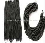 F6679 black soft dread lock hair extension,synthetic hair weave dread lock