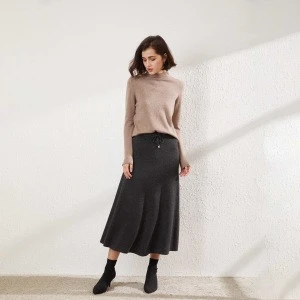 Factory direct supply long knit cashmere dress At Good Price