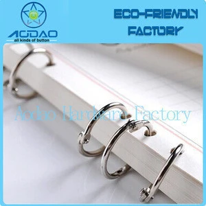 Factory direct supply metal binding rings loose leaf binder rings small book rings