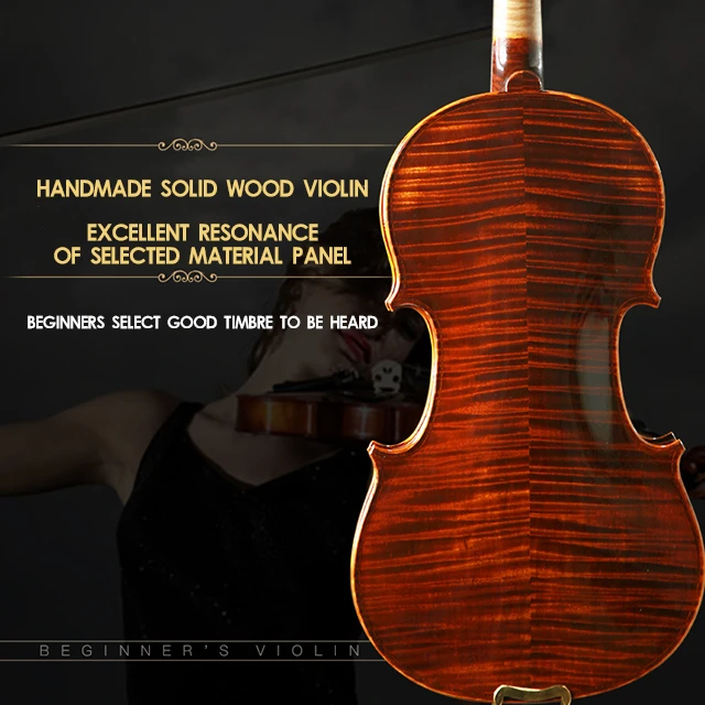 Factory Outlet Support customized Professional Violin Student with octagonal bow