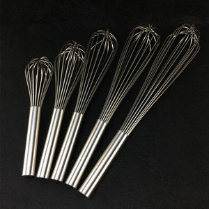 Factory price Different size Stainless steel Manual Mini Egg Beater Whisk