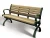 Import factory top sale wood slats for cast iron bench outdoor bench slats garden public patio bench from China