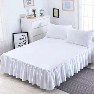 Factory wholesale bed decoration home bed skirt at cheap price
