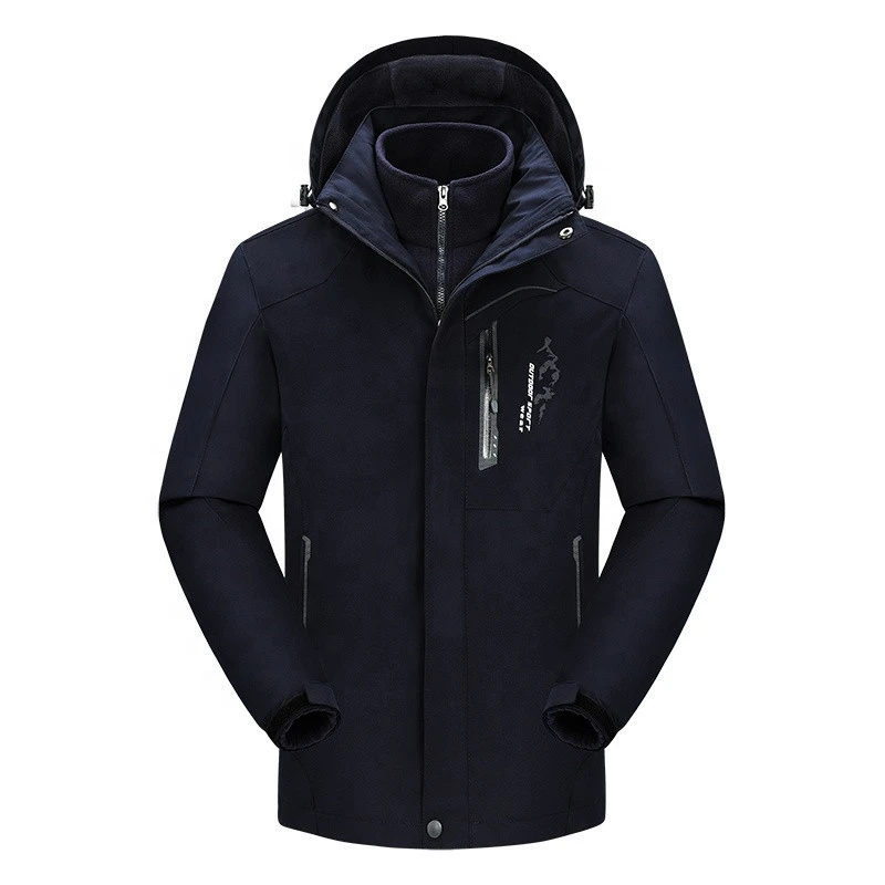 Factory wholesale man winter coat waterproof fabric fur lining warm outwear hiking wear men outdoor jacket