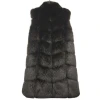 Factory Wholesale Winter Faux Fur Vest Jacket European And American Long Sleeveless Ladies Waistcoat Coat
