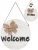 Import Farmhouse Door Hanger Welcome Front Porch Decor  wood craft signs from China