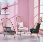 Fashion Design Iron Living Room Hotel Commercial Sofa Chair
