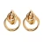 Import fashion geometric metal earrings atmospheric female ring wound earrings from China