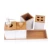 Import Fashion Luxury 5 Piece Toothbrush Holder Soap Dispenser Natural Bamboo Antique Bathroom Accessory Sets from China