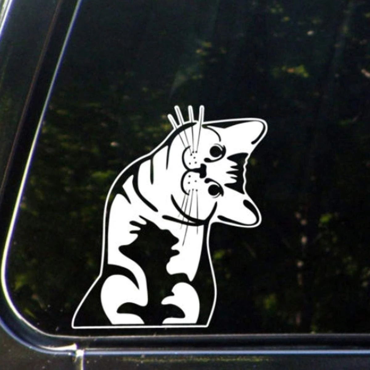 Fashionable customized design vinyl static decal car window sticker