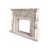 Import Fashionable Limestone Marble Electric Fireplace, Supplier Manufacturing Angelic Beige Marble Fireplace# from China