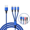 Fast Charging cable universal multi 3 in 1 usb cable with packaging