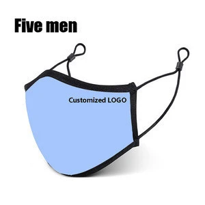 Five Men High Quality Washable Adjustable Customized Multi Design Party Face Cover