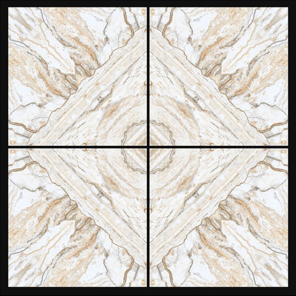 Floor Tiles Glazed polished tile , Decorative Marble Glazed Polished 600x600mm Tile