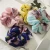 Import Floral Scrunchies Rubber Ties Elastic HairBands Flower Ponytail Holder Cute Hair Women Summer Hair Accessories from China