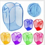 Foldable Mesh Laundry Basket Pop Up Laundry bag Laundry Basket Collapsible BSCI SEDEX factory audit