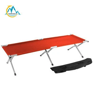 Folding Children Bed, Portable Folding Camping Bed and Cot - Red