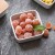Food Grade Ceramic Bamboo Board Nuts Grain Bowls Candy Snack Dry Fruit Storage Boxes Tray Container for Kids
