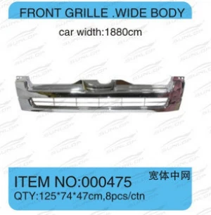 for hiace commuter van bus auto parts KDH body kits #000475 front grille for hiroof