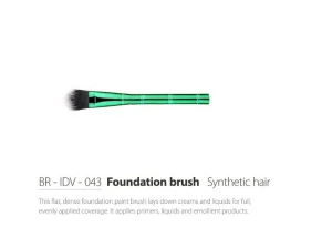 Foundation Brush Synthetic Hair Aluminum Handle Cosmetic Brush