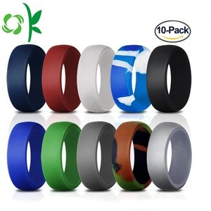Free Shipping Silicone Rubber Wedding Ring Band for Men and Women for Sports