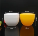 Frosted 300ml 250ml 250g Bowl-Shaped Cosmetic Cream Jar with White Cap 30% PCR Plastic Matte Body Butter for Lotion Storage