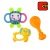 Import funny shaking musical toys plastic baby rattle with 8 pieces from China