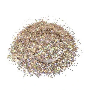 GH1907A Ultra Thin And Super Shiny Glitter Gold PET Solvent Resistance Nail Art Glitter Powder Coating Craft Factory Glitter