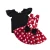Import Girls spring and autumn kids dress 2020 new solid color flying sleeve top + polka dot suspender skirt two-piece suit girl skirt from China