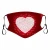 Import Girls women kinds of love heart pattern cotton maskes dustproof washable insert Can Put filter cloth Valentine&#x27;s Day facemask from China