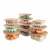 Import glass food container set 3 layer lunch box from China