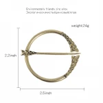 Gold Silver Bronze Vintage Pin Accessories Brooch Scarf pins Buckle Cloak Pin Fivela Lenco