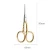 Import (gold) stainless steel multi-purpose women&#39;s facial scissors for beard, styling, false eyelashes, makeup, eyebrow scissors from China
