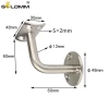 GoldMM New Design Railing Straight stainless steel Top mounted Stair handrail bracket
