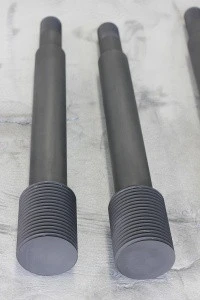 Graphite supporting  column,Custom graphite with thread,High purity graphite products