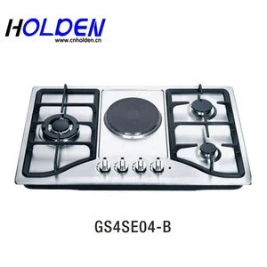 GS4SE04-B SASO certification gas and electric table cooker stove combination oven and hob