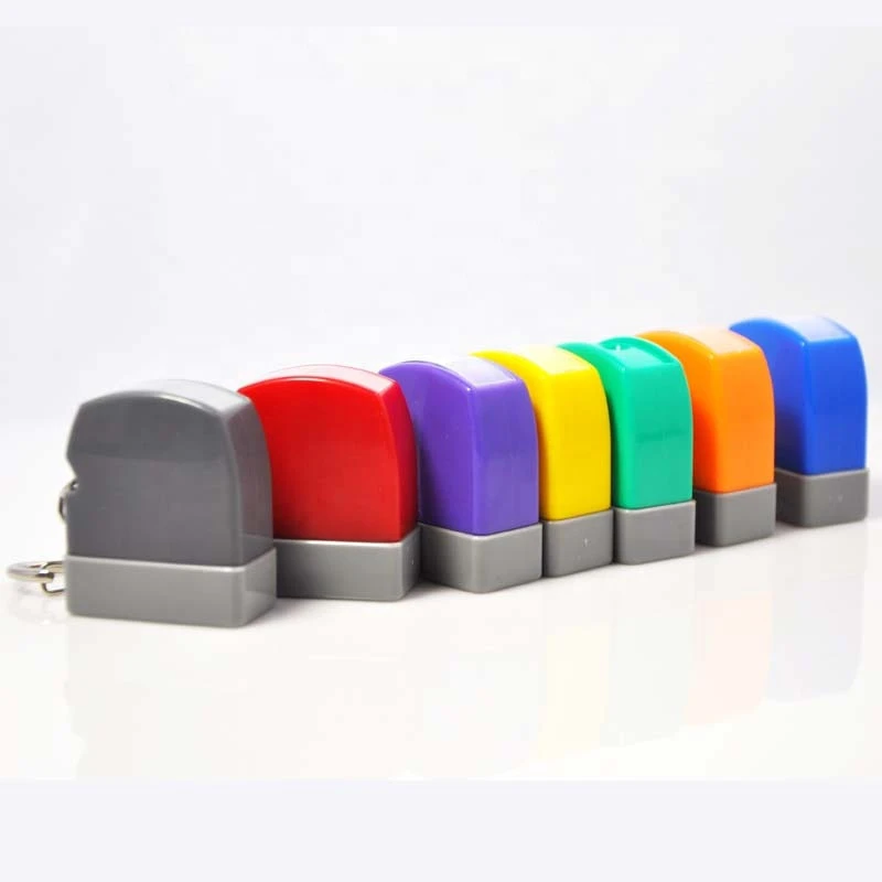 HA1027 flash stamp materials with keychain and 7mm flash foam pad
