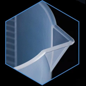 HAIJU LAB 500ml Transparent Digital Plastic Beaker/Measuring Cup With Handle