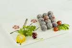 Halal Food  Muslim Food Puple sticky rice ball