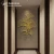 Import Handmade Asian Wall Decor Golden Color Gingko Leaf Wire Metal Craft from China