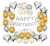 Import Happy Birthday Baby Boy Girl Rose Gold Helium Balloon Banner Party Decorations Set Supplies from China