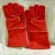 Import Heat Resistant Red Leather Welding Gloves Cow Skin Leather Safety Hand Gloves from China