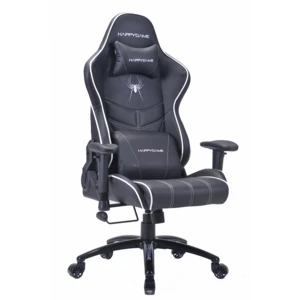 HG-7820- Black spider   gaming chair  for PC gamers and teenagers  with swivel and locked wheels