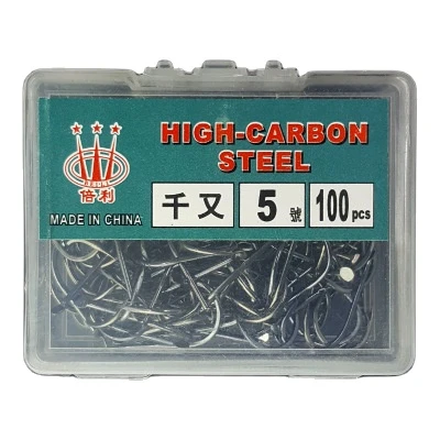 High Carbon Steel Fish Hook Barbed 100PCS 3#-12# Series In Fly Fishhooks Worm Pond Fishing Bait Holder Pesca fishing jig hooks