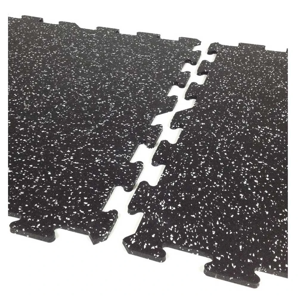 High Density Noise Reduction Gym Interlocking Rubber Flooring Tiles/Square Sports Rubber Mat