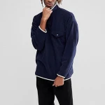 High neck oversized fleece hoodie sweatshirt